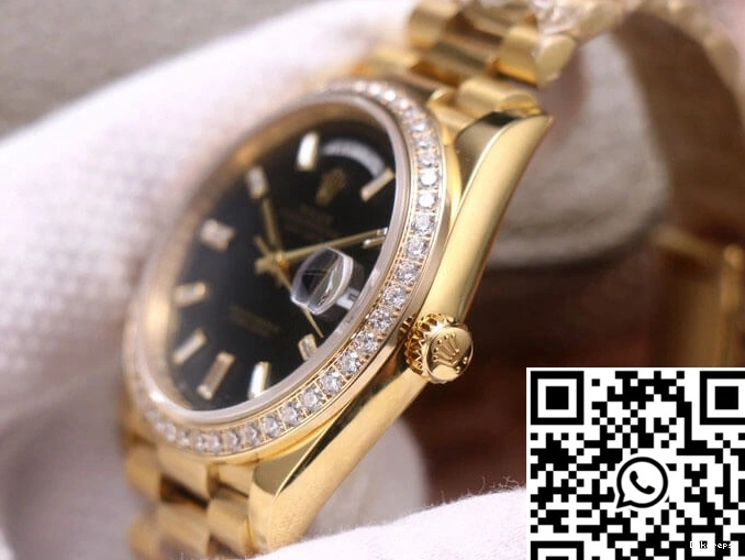 Yellow Dial Day-Date Black Gold M228348RBR-0001 EW Factory Rolex 0507